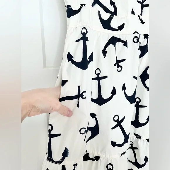 J. Crew Dizzy Anchor Print Dress - Picture 3 of 6